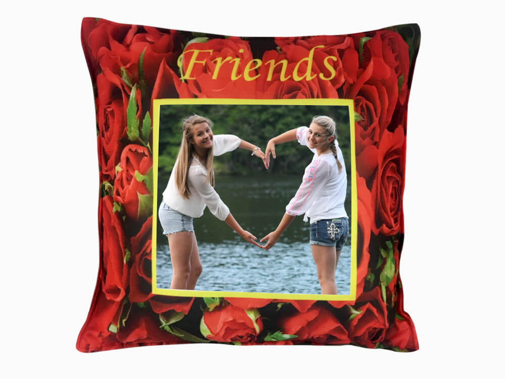 Personalized Printed Cushion - Four Hearts - Wisholize - Photo Cushion