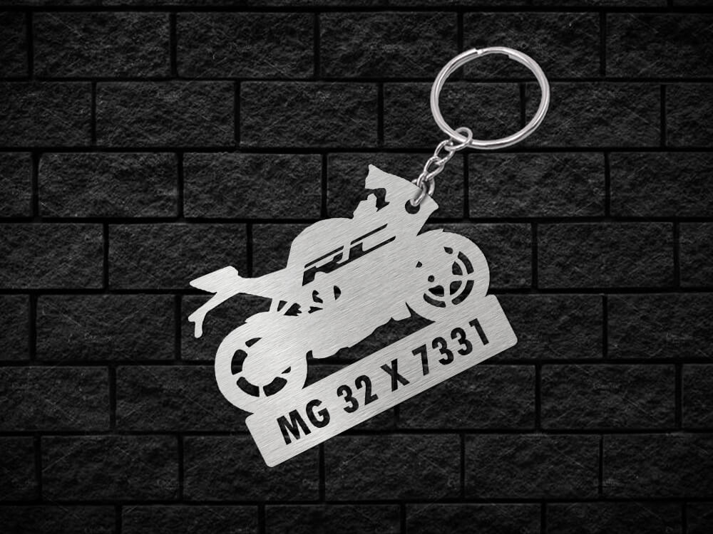 Customized on sale bike keychains